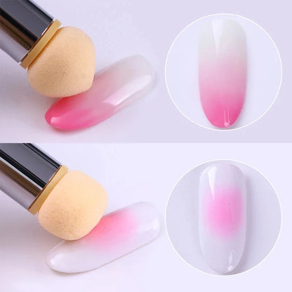Double-ended Gradient Shading Pen Dotting Brush Head Sponge Rhinestone