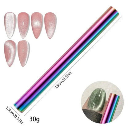 27pcs Cat Eye Magnet Cube for Nails Strong Magnetic Square Stick 9D/5D