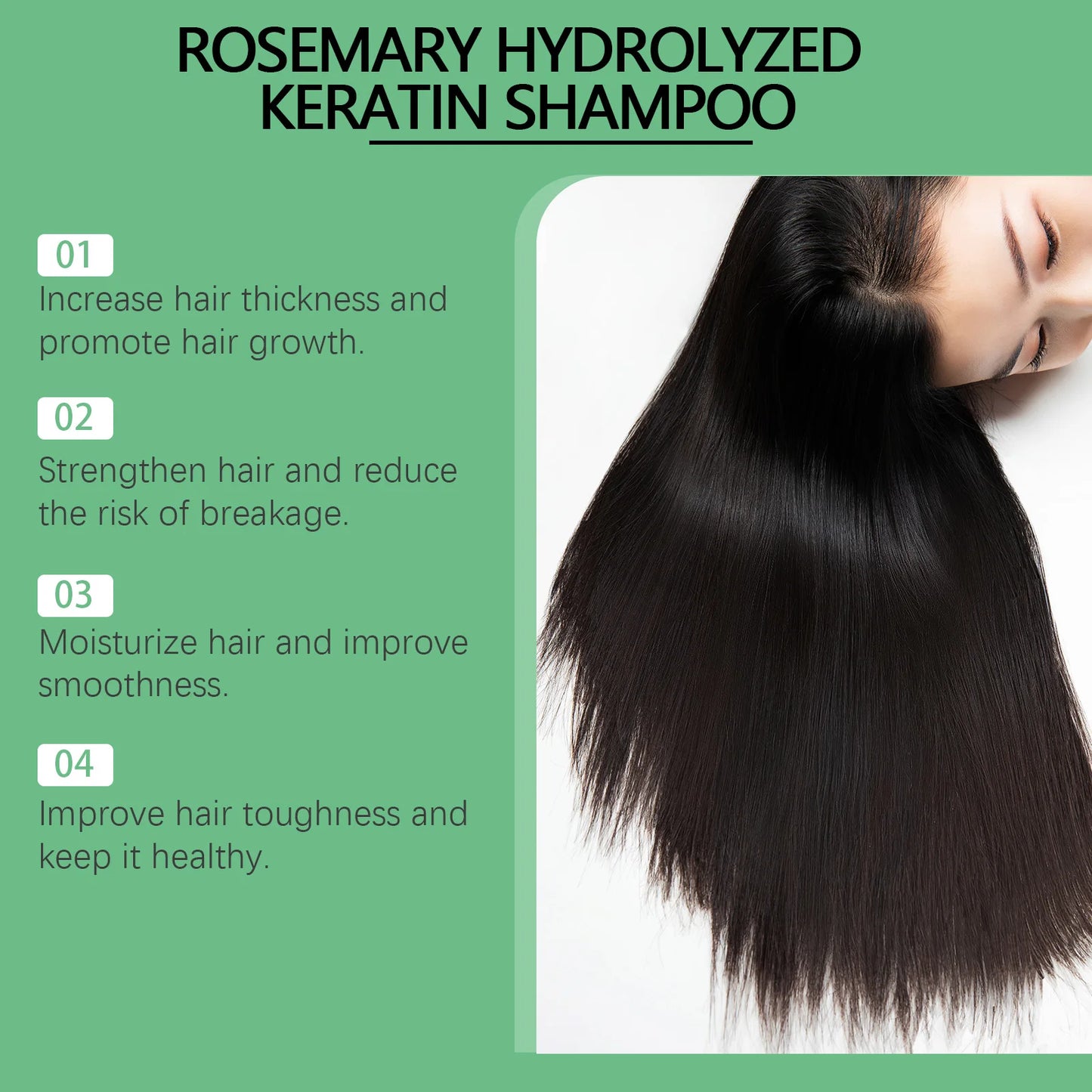 Hoegoa Rosemary Hair Shampoo Volumizing and Thickening Strengthening