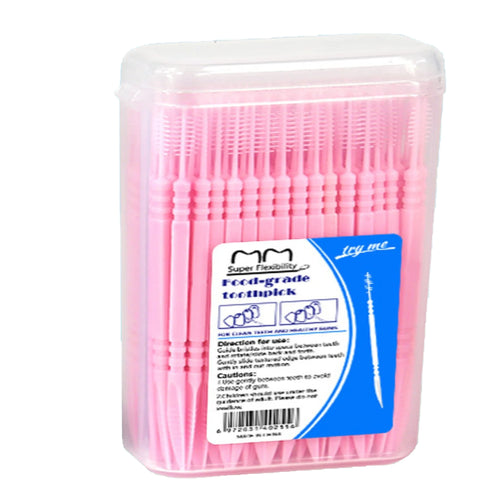 Portable ultra-fine toothpicks, disposable family box, double-head