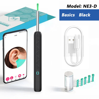 Visual Ear Wax Cleaner with Camera Safe Earwax Removal Endoscope with