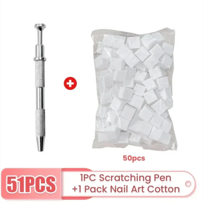 50pcs Sponge Gradient Nail Art Stamper Tools Gel Polish Color Gradient