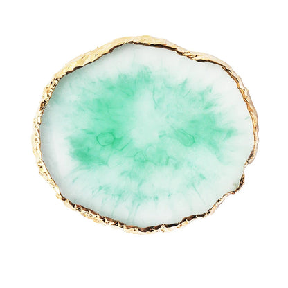Natural Resin Stone Luxury Nail Art Palette Mix Color Drawing Pallet