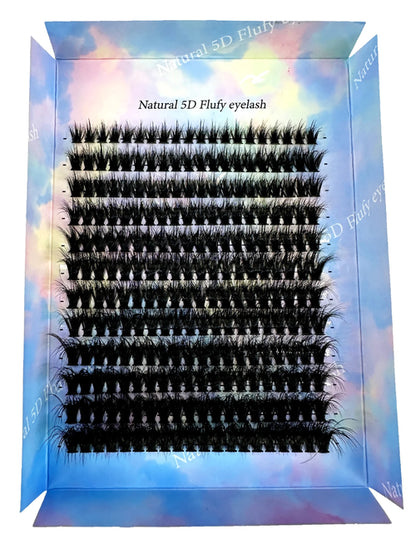 570/640pcs Individul Claster Eyeash Thick & Fluffy Extension 30D/100D