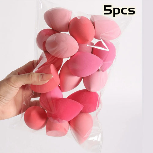 5-10PCS Ombre Makeup Sponge Set - Vegan Dual Use for Liquid/Powder |