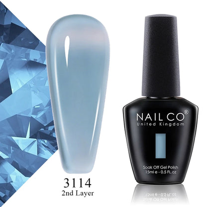 NAILCO 15ml Translucent Color Gel Nail Polish Vernis Semi Permanent UV