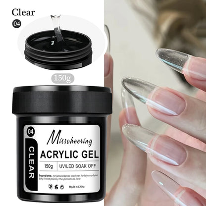 15/30g Quick Builder Nail Gel White Nude Pink Clear Nail Art Extension
