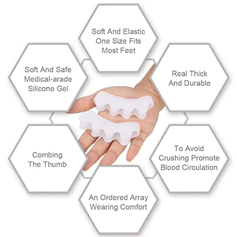 Protective Toe Separator Suitable Bunion Yoga Gel Silicone Hammer Toes