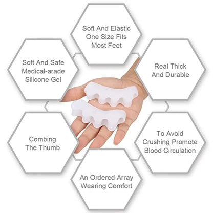 Protective Toe Separator Suitable Bunion Yoga Gel Silicone Hammer Toes
