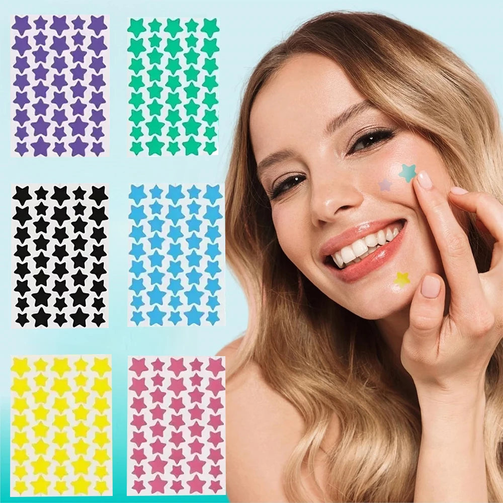 240 pieces of multi-color star acne patches, facial acne patches,