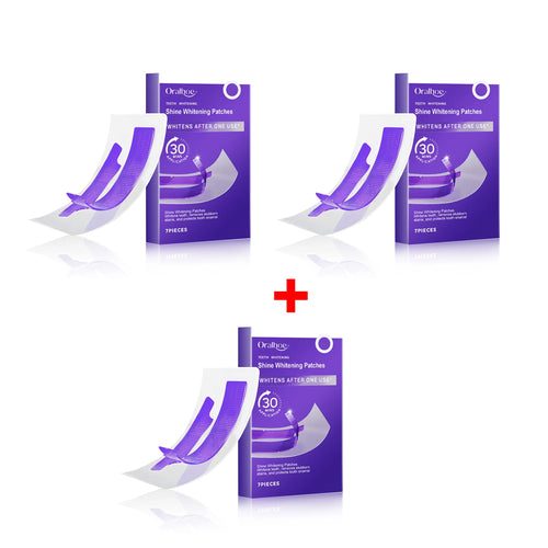 Purple Teeth Whitening Strips Brighten Tooth Remove Plaque Stain