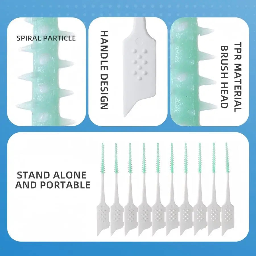 150Pcs/box Interdental Brush Soft Rubber Teeth Cleaning Tools Dental