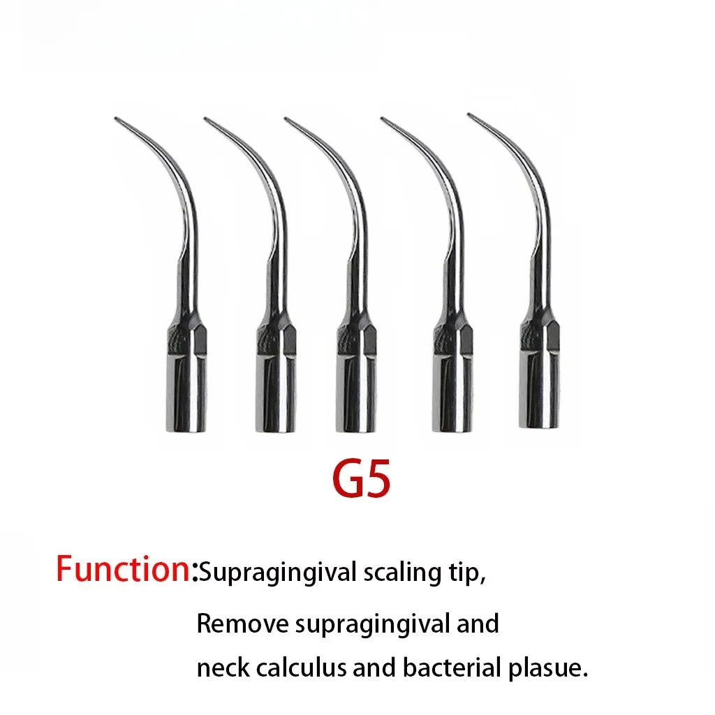 5Pcs/Pack Dental Scaler Tips Ultrasonic Scaler Tip Fit EMS Woodpecker