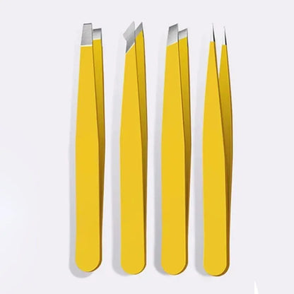 Precision Stainless Steel Tweezers For Eyebrow Hair Facial Hair