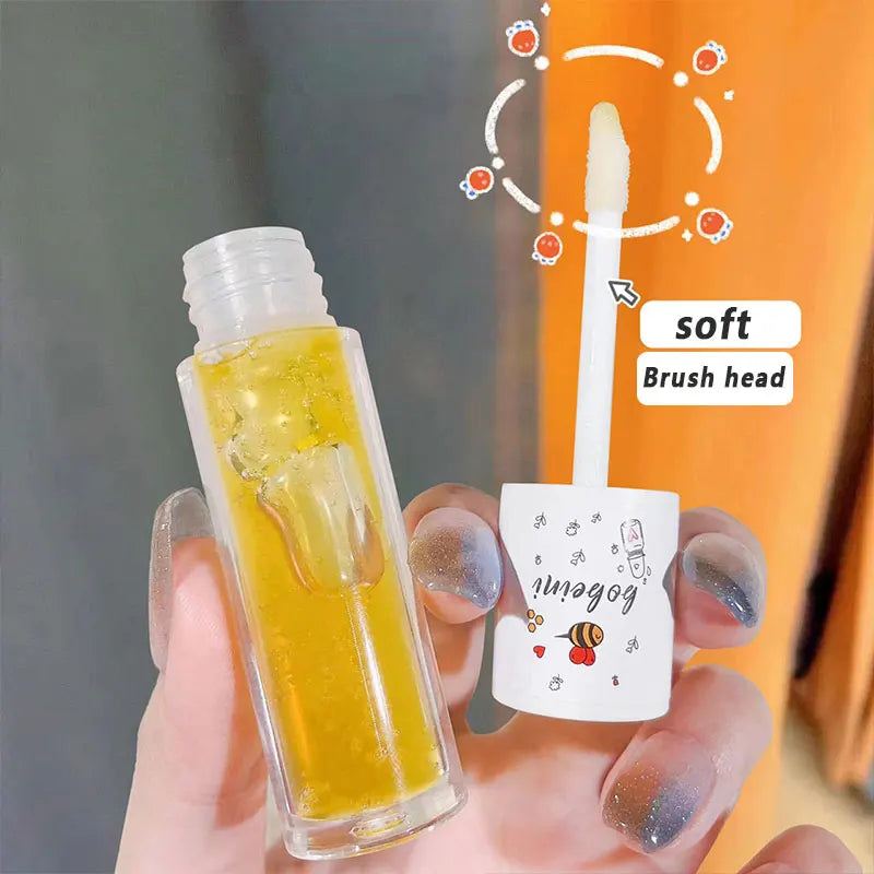 Bee Lip Oil Water-shine Glass Transparent Lip Honey Dry Repair Lip