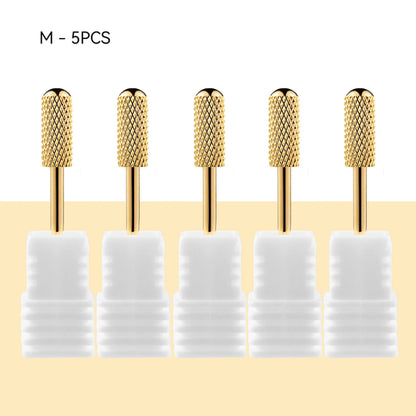 5 In 1 Tungsten Carbid Nail Drill Bits Milling Cutter For Remove Nail