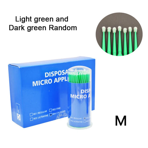 PIORPOY 100Pcs Dental Micro Brush Bottle Dental Disposable Micro