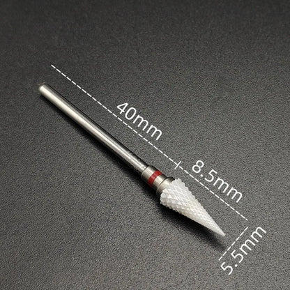Ceramic Carbide Nail Drill Bit Rotate Burr Milling Nail Cutter Bits