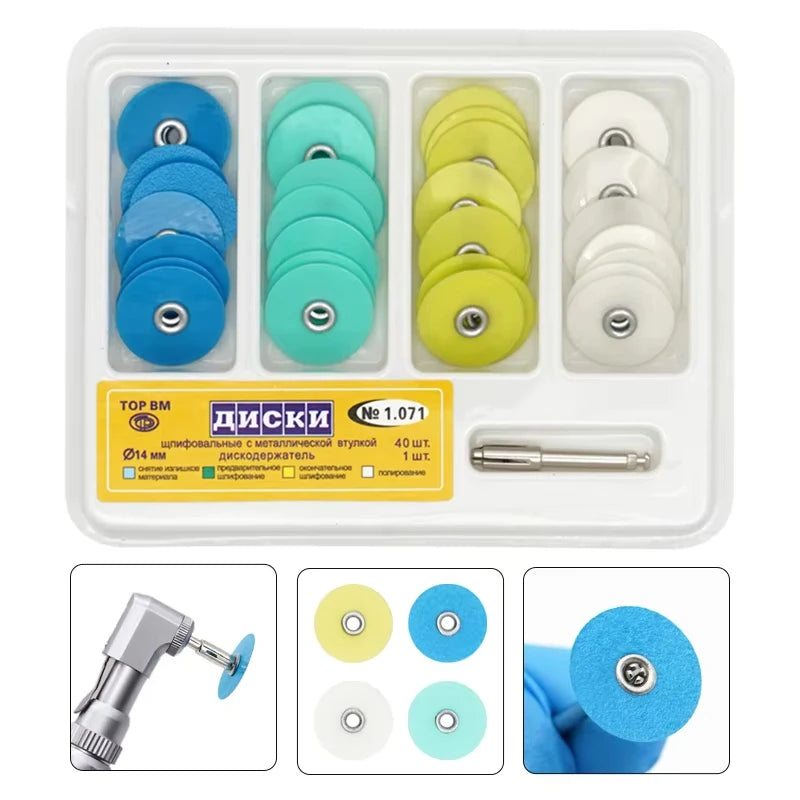 40Pcs/box Dental Polishing Discs Dental Composite Polishing Disc Gross
