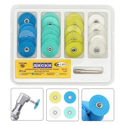 40Pcs/box Dental Polishing Discs Dental Composite Polishing Disc Gross