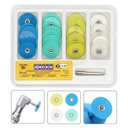 40Pcs/box Dental Polishing Discs Dental Composite Polishing Disc Gross