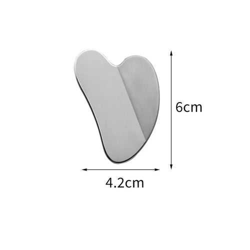 1Pcs Stainless Steel Gua Sha Scraper Massager For Face Neck Body