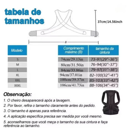1pcs Adjustable Back Posture Corrector With Breathable Shoulder And