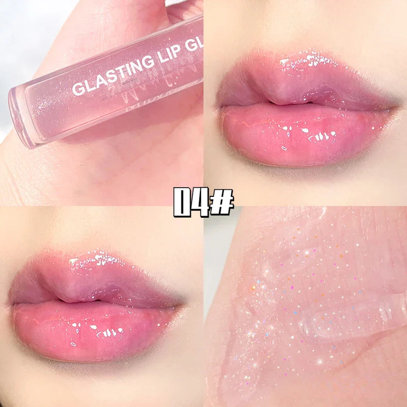 Mirror Water Lip Gloss Lip Glaze Transparent Glass Lip Oil Waterproof Lasting Liquid Lipstick Lipgloss Lipgloss Lips Cosmetics