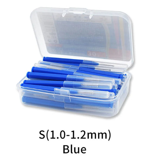 30pcs Premium Dental Picks Kit - Portable Interdental Brushes &