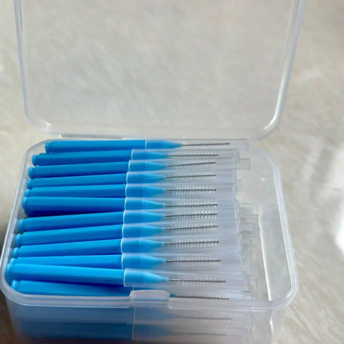 80Pcs/Box I-type Interdental Brush 0.6-1.5Mm Cleaning Between Teeth