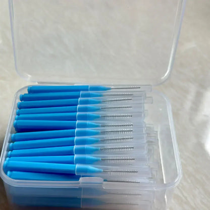 80Pcs/Box I-type Interdental Brush 0.6-1.5Mm Cleaning Between Teeth