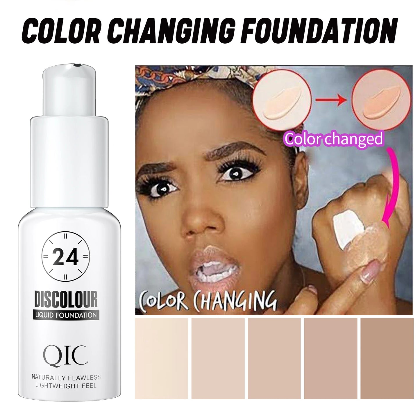 Foundation Magic Color Changing Foundation Liquid Soft Matte Long