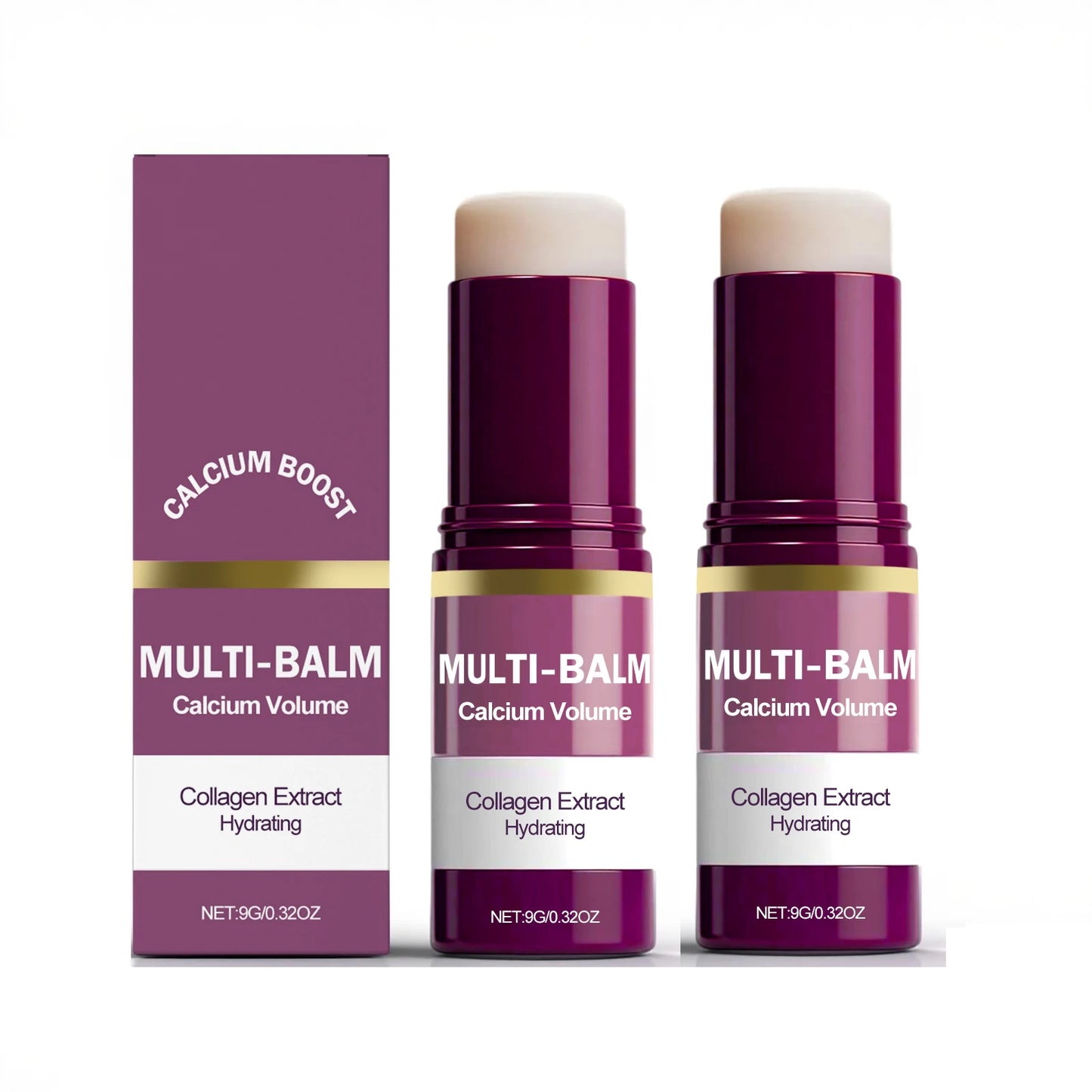 1/2/3PCS Calcium Volume Multi Balm Stick,Collagen Moisturing Stick