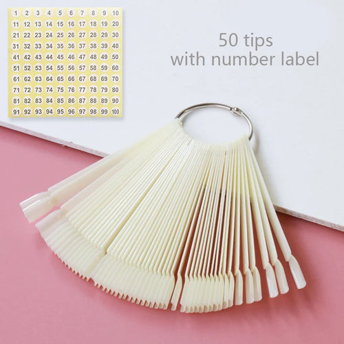 80/50/20pcs Nail Display Sticks Nail Swatch False Nail Tips Nail Gel