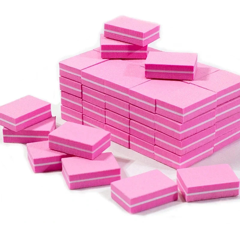 Nail Art Buffer Polish 50-10Pcs Mini Buffing Sanding Files Block