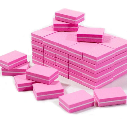 Nail Art Buffer Polish 50-10Pcs Mini Buffing Sanding Files Block