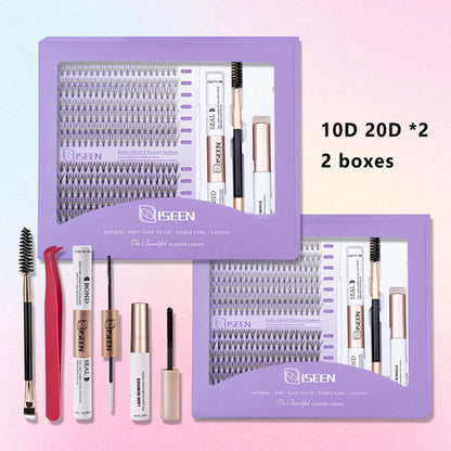 ISEEN DIY Lash Extension Mix Styles Lash Clusters Individual with