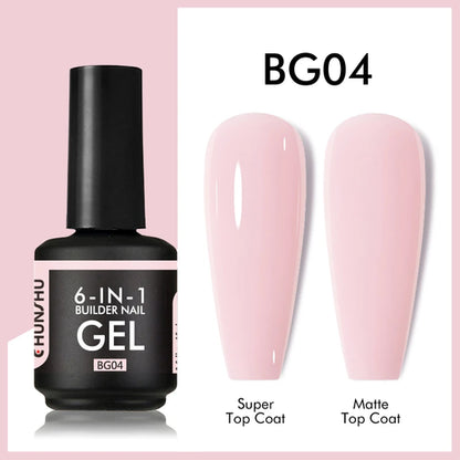 CHUNSHU 6 IN 1 Extension UV Gel Polish In A bottle Builder Nail Gel