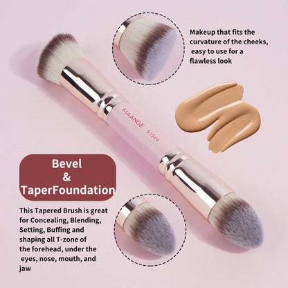 MAANGE 4pcs Basic Makeup Brushes Set With Box Dual-ended Foundations