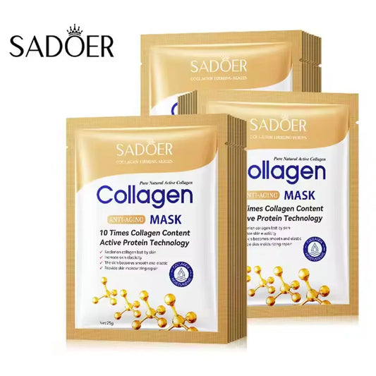 5/10/20/30pcs SADOER Collagen Face Mask Firming Moisturizing Repair