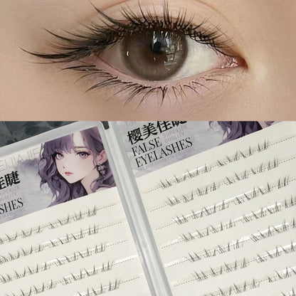 4-6mm No Glue False Eyelashes New Korean Style Lower Lashes Natural