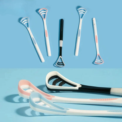Silicone Tongue Scraper 1Pcs Macaron Color Tonger Brush Cleaning Tools