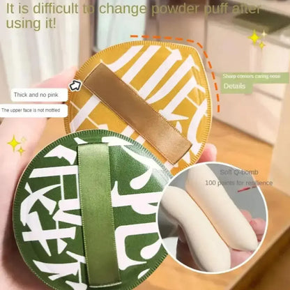 Air Cushion Cosmetic Puff Set With Storage Box Makeup Cotton Candy