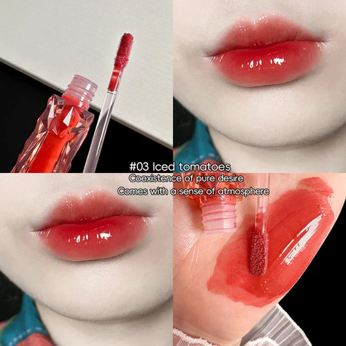 Lip Gloss Long-lasting Moisturizing Easy Halo-dyeing Waterproof Mirror