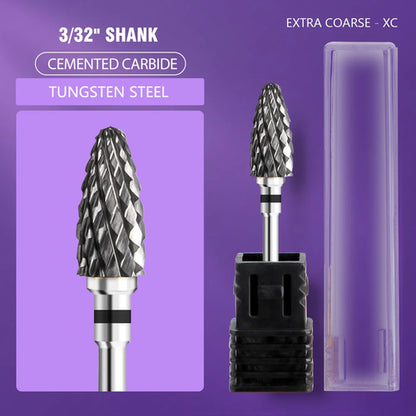 Ceramic Tungsten Carbide Nail Drill Bit Rotate Burr Milling Nail