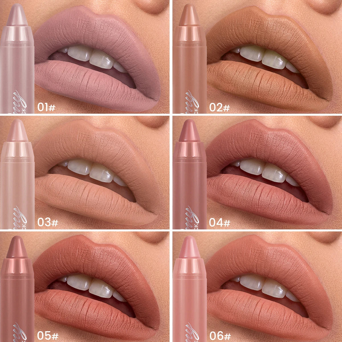 Multiple Colors Matte Lip Liner, Use As Lip Liner and Lipstick, Easy