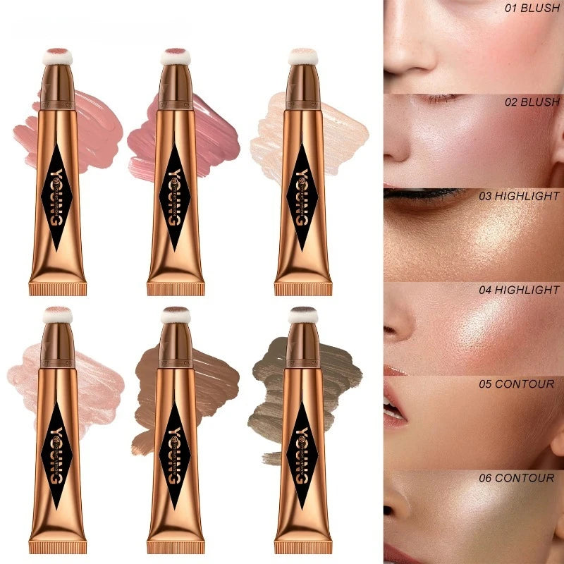 Multifunctional Liquid Blush Face Contour Highlight Eye Shadow Stick