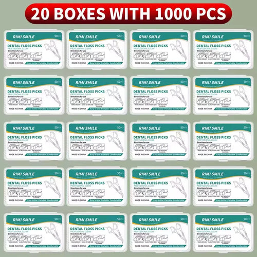 1/3/6/20 Box Portable Disposable Dental Floss Plastic Toothpick