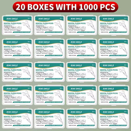 1/3/6/20 Box Portable Disposable Dental Floss Plastic Toothpick