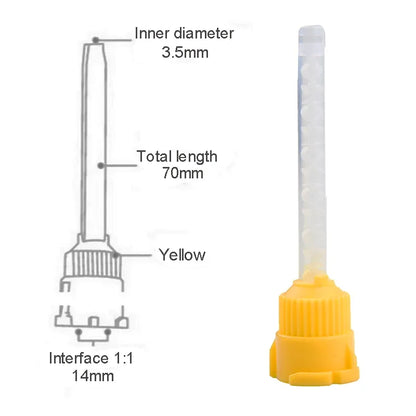 50/100/150pcs Dental Mixing Tips Tubes Disposable Nozzles Head
